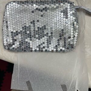 mark. Shimmering Silver Scarf